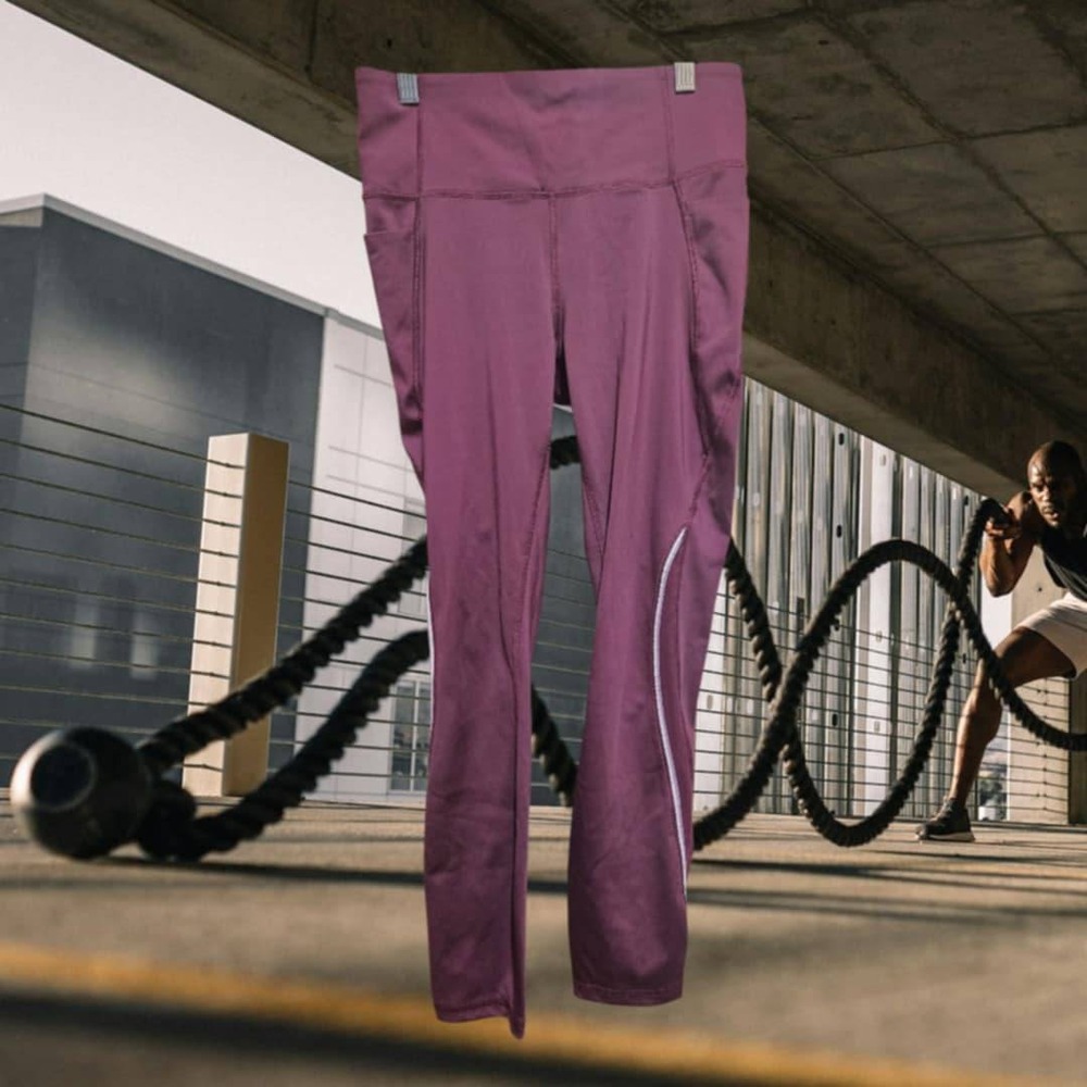 Member's Mark Work It Out Legging‎ Size M Maroon (A65)